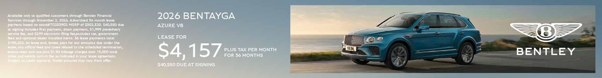Bentayga Azure special offer