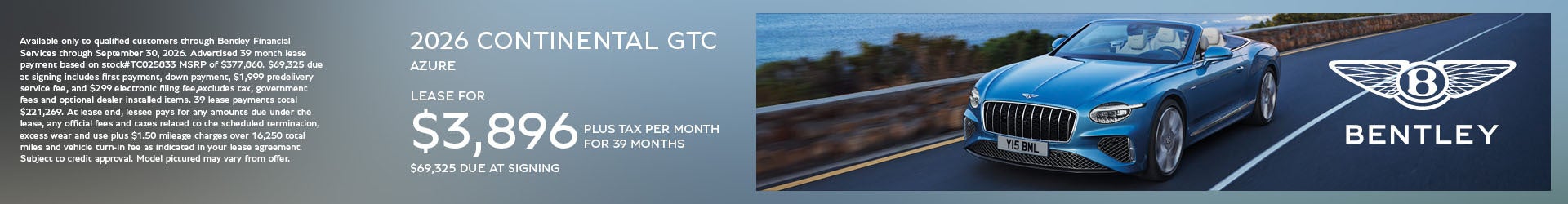 Continental GTC special offer